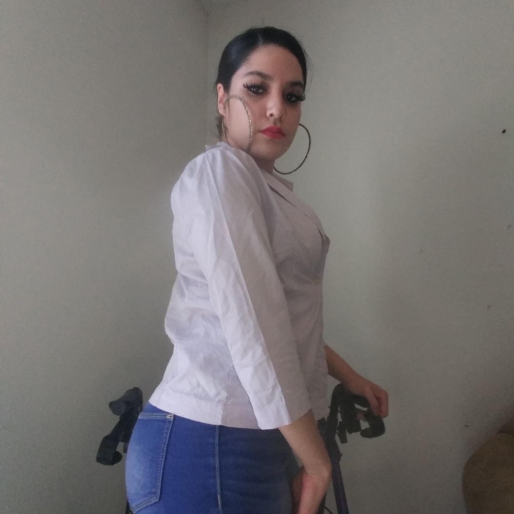 Lavender Button Down Top - image 4